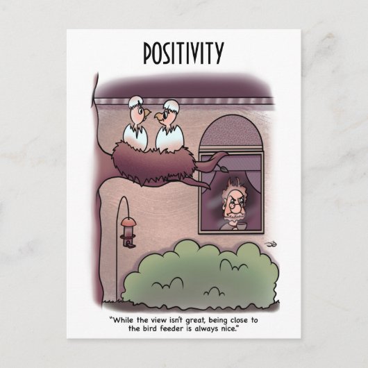 Uitzicht van vogels briefkaart (Voorkant)