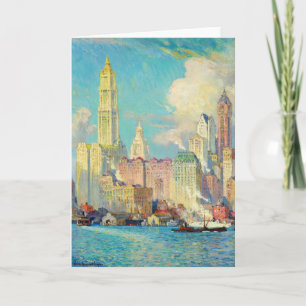Uitzicht van Wall Street Colin Campbell Cooper Kaart