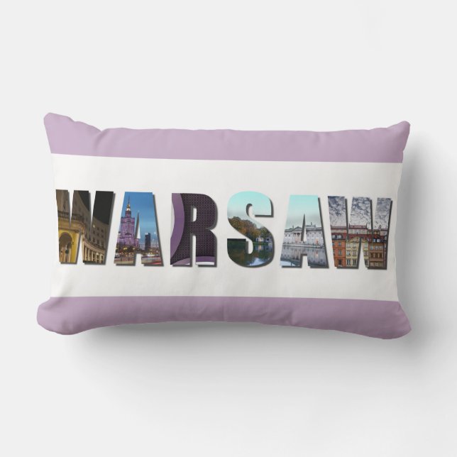 Uitzicht van Warschau Polen Kussen (Voorkant)