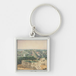 Uitzicht van Washington. door E. Sachse & Co., 185 Sleutelhanger