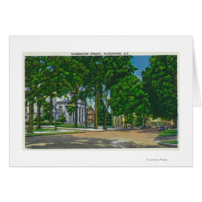 Uitzicht van Washington Street (Voorkant Horizontaal)