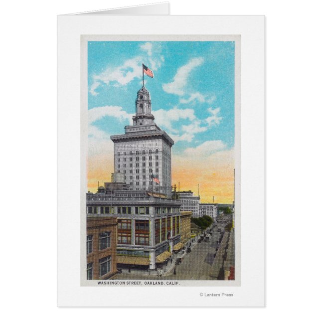 Uitzicht van Washington Street, Oakland, CA (Voorkant)