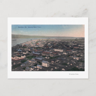 Uitzicht van Waterfront en City Briefkaart