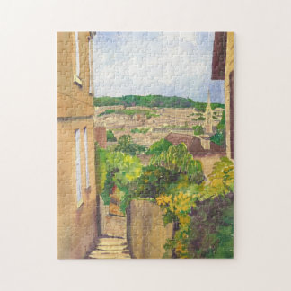 Uitzicht van Waterverf Bath II Puzzle Legpuzzel