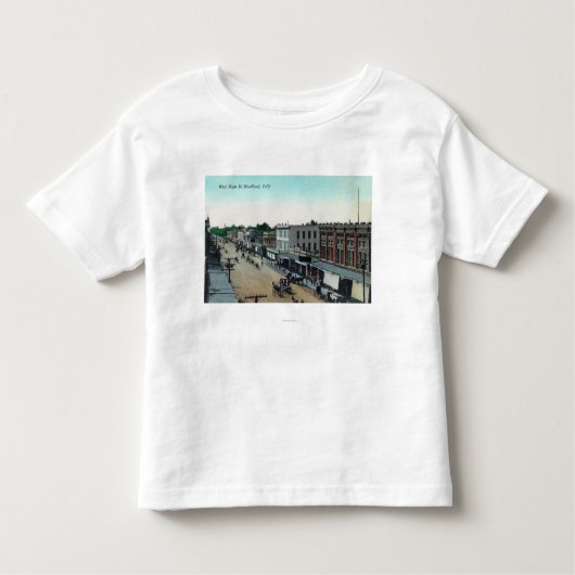 Uitzicht van West Main StreetWoodland, CA Kinder Shirts (Voorkant)