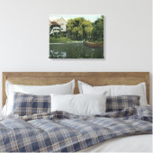 Uitzicht van Willow Pond Canvas Afdruk (Insitu (Slaapkamer))