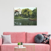 Uitzicht van Willow Pond Canvas Afdruk (Insitu (Woonkamer))