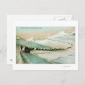 Uitzicht van winterspoorklimmers briefkaart (Voorkant / Achterkant)