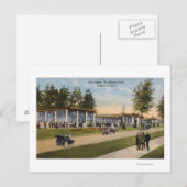 Uitzicht van Woodland Park Menagerie Briefkaart (Voorkant / Achterkant)