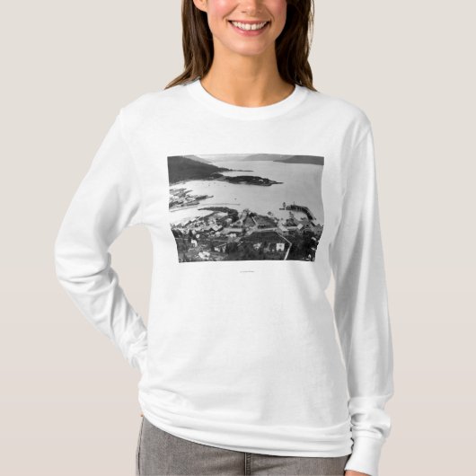 Uitzicht van Wrangell, foto Alaska T-shirt (Voorkant)