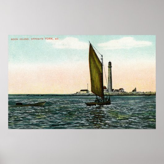 Uitzicht van York van het eiland Poster (Voorkant)