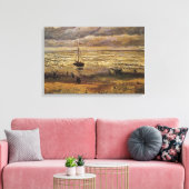 Uitzicht van Zee in Scheveningen door Vincent van  Canvas Afdruk (Insitu (Woonkamer))