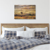 Uitzicht van Zee in Scheveningen door Vincent van  Canvas Afdruk (Insitu (Slaapkamer))