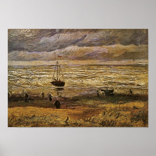 Uitzicht van Zee, Scheveningen Van Gogh Fine Art Poster (Voorkant)