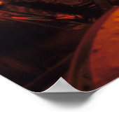 Uitzicht van Zonnetijd van Space Shuttle Discovery Poster (Hoek)