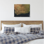 Uitzicht van Zuid-Afrika per satelliet Canvas Afdruk (Insitu (Slaapkamer))