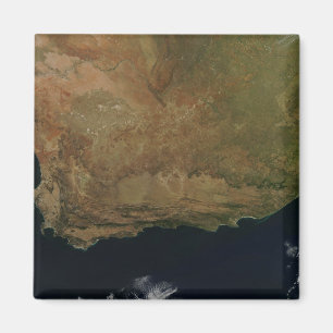 Uitzicht van Zuid-Afrika per satelliet Magneet