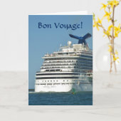 Uitzicht vanaf Astern Bon Voyage Kaart (Gele Bloem)