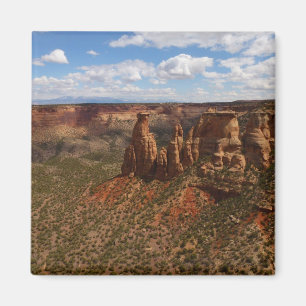 Uitzicht vanaf Canyon Rim Trail bij Colorado Monum Magneet
