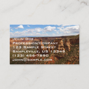 Uitzicht vanaf Canyon Rim Trail bij Colorado Monum Visitekaartje