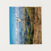 Uitzicht vanaf de top van de bergen wandkleed (Voorkant)