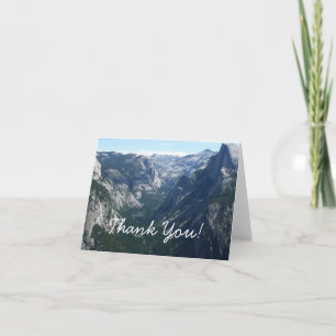 Uitzicht vanaf Glacier Point in Yosemite National  Bedankkaart