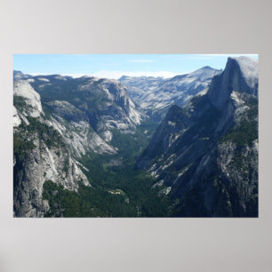 Uitzicht vanaf Glacier Point in Yosemite National Poster