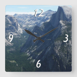 Uitzicht vanaf Glacier Point in Yosemite National Vierkante Klok