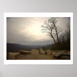 Uitzicht vanaf Hawk Mountain Poster