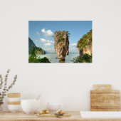 Uitzicht vanaf Ko Tapu Island in Thailand Poster (Keuken)