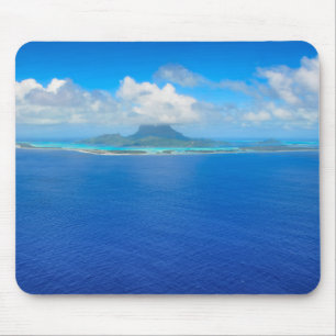 Uitzicht vanuit de lucht over Bora Bora mousepad Muismat