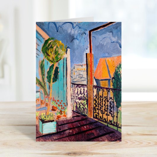 Uitzicht vanuit het Studio-venster Isaac Grünewald Kaart