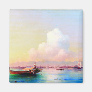 Uitzicht Venetië van de Lido door Ivan Aivazovsky Magneet