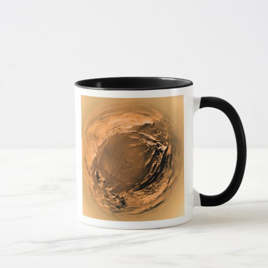 Uitzicht visogen van Titan's oppervlak Mok (Rechts)