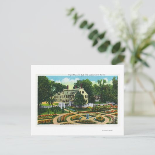 Uitzicht voor boommonument en botanische tuinen # briefkaart (Staand voorkant)