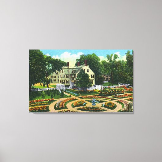 Uitzicht voor boommonument en botanische tuinen # canvas afdruk (Voorkant)