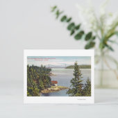 Uitzicht voor de Noordzee-ontsrift van Lions Gate Briefkaart (Staand voorkant)