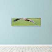 Uitzicht voor vogelogen boven panoramisch canvas afdruk (Insitu (Houten vloer))