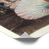 Uitzicht walvisjagers die zich op de walvis herste poster (Hoek)