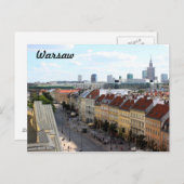 Uitzicht Warschau Briefkaart (Voorkant / Achterkant)