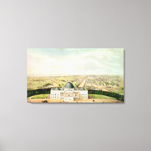 Uitzicht Washington Canvas Afdruk