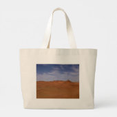 Uitzicht woestijn - Gobi Grote Tote Bag (Achterkant)