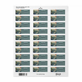 uitzicht zee met het etiket Fuji Mount (Full Sheet)