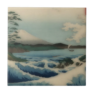 Uitzicht zee van Satta Point Tegeltje