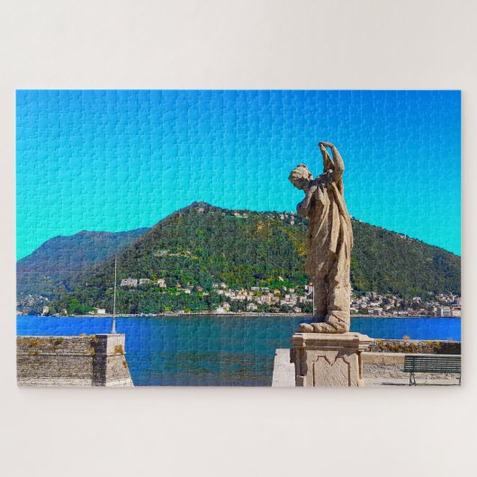 Uitzichten in het landschap van het Como-meer Legpuzzel (Horizontaal)