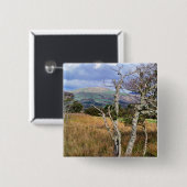 UITZICHTEN OP WALES VIERKANTE BUTTON 5,1 CM (Voorkant /achterkant)