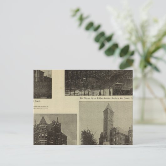 Uitzichten, Spokane's voorspoed Briefkaart (Staand voorkant)