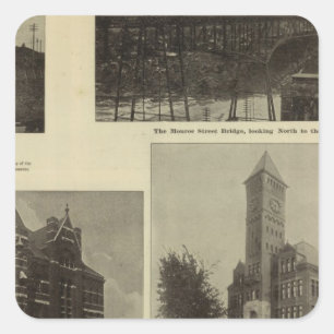 Uitzichten, Spokane's voorspoed Vierkante Sticker