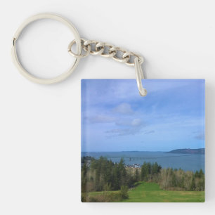 Uitzichten uit de Astoria-kolom, Oregon Sleutelhanger