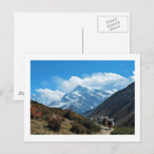Uitzichten uit Nepal op weg naar MOUNT EVEREST Briefkaart (Voorkant / Achterkant)